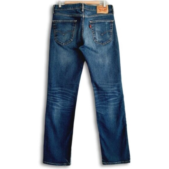 LEVI'S 514 Straight Fit Medium Wash Blue Jeans Men's Sz 32 - Picture 6 of 14